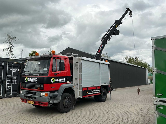 Daf ae 55 ce vrachtwagen met hiab kraan - afbeelding 86 van  101