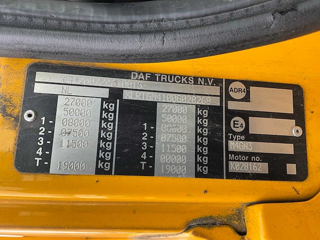 Daf + floor combinatie kavel 1 en 2 vrachtwagen en steenoplegger - afbeelding 31 van  71