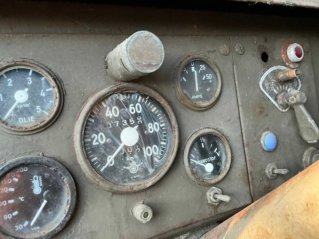 Daf ya 328 oldtimer 6x6 aangedreven wegenbelasting en apk vrij diesel motor! - afbeelding 35 van  35