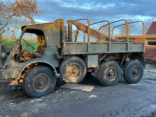 Daf ya 328 oldtimer 6x6 aangedreven wegenbelasting en apk vrij diesel motor! - afbeelding 3 van  35