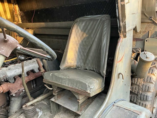 Daf ya 328 oldtimer 6x6 aangedreven wegenbelasting en apk vrij diesel motor! - afbeelding 14 van  35