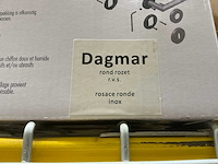Dagmar rond rozet deurbeslag (16x) - afbeelding 2 van  3