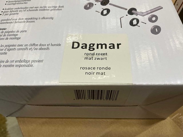 Dagmar rond rozet deurbeslag (96x) - afbeelding 2 van  3