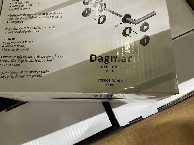 Dagmar rond rozet deurkruk (112x) - afbeelding 3 van  3