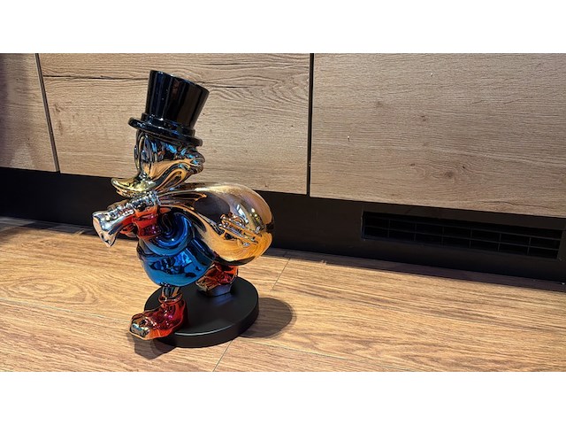 Dagobert duck beeld, lior24, blauw - afbeelding 4 van  6