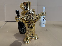 Dagobert duck beeld, lior24, goud met zwarte en witte details - afbeelding 3 van  5
