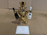 Dagobert duck beeld, lior24, goud met zwarte en witte details - afbeelding 5 van  5