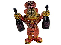 Dagobert duck beeld, lior24, goud / rood en zwart - afbeelding 1 van  4