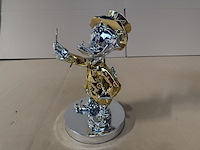 Dagobert duck beeld, lior24, goud / zilver - afbeelding 2 van  7