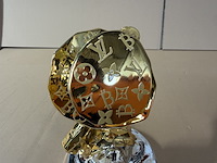 Dagobert duck beeld, lior24, goud / zilver - afbeelding 5 van  7