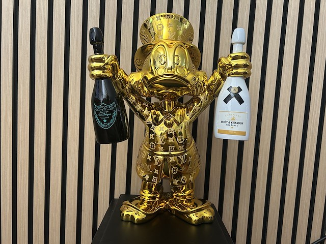 Dagobert duck beeld, lior24, goud - afbeelding 1 van  6