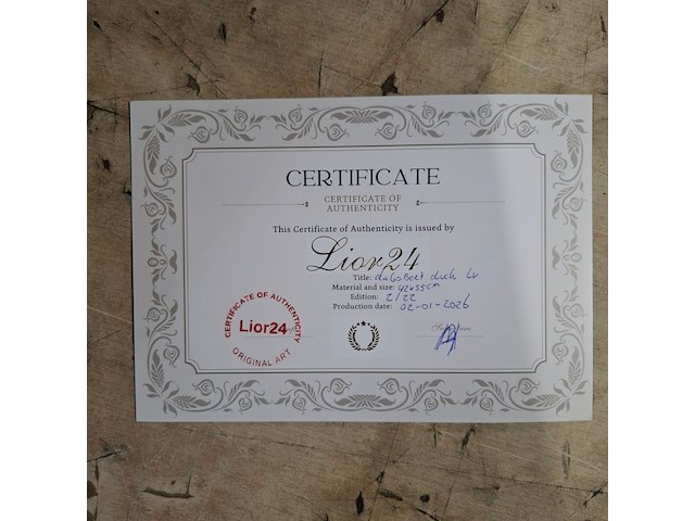 Dagobert duck beeld, lior24, goud/wit/rood - afbeelding 5 van  6