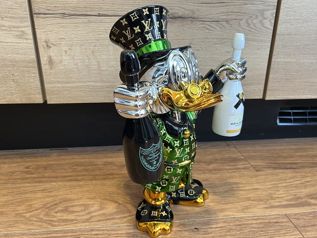 Dagobert duck beeld, lior24, groen - afbeelding 2 van  5