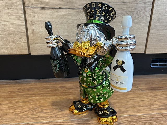 Dagobert duck beeld, lior24, groen - afbeelding 3 van  5