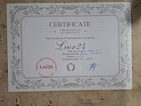 Dagobert duck beeld, lior24, groen/wit/goud - afbeelding 5 van  6