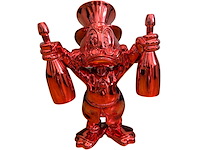 Dagobert duck beeld, lior24, rood - afbeelding 1 van  4