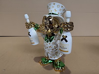 Dagobert duck beeld, lior24, wit, goud en metallic groen - afbeelding 2 van  4