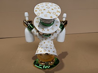 Dagobert duck beeld, lior24, wit, goud en metallic groen - afbeelding 3 van  4