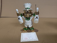 Dagobert duck beeld, lior24, wit, goud en metallic groen - afbeelding 4 van  4