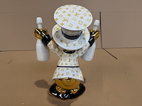 Dagobert duck beeld, lior24, wit / goud / zwart - afbeelding 3 van  4