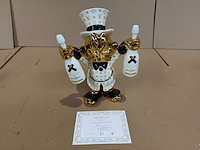 Dagobert duck beeld, lior24, wit / goud / zwart - afbeelding 4 van  4