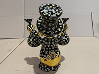 Dagobert duck beeld, lior24, zwart met goudkleurige accenten - afbeelding 3 van  4