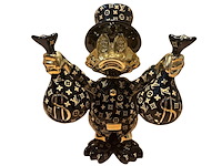 Dagobert duck beeld, lior24, zwart - afbeelding 1 van  9