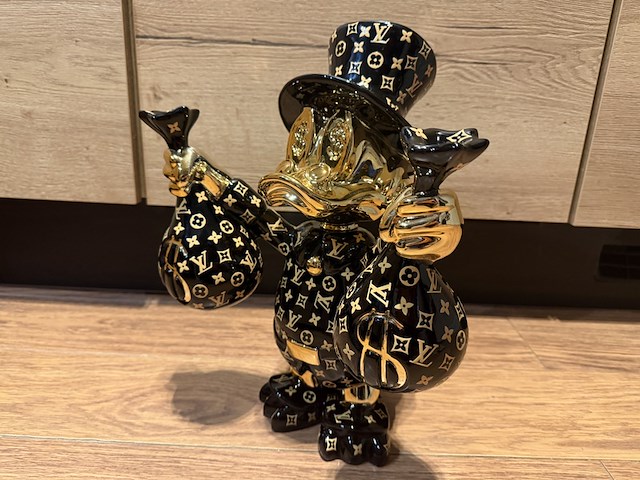 Dagobert duck beeld, lior24, zwart - afbeelding 4 van  9