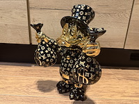 Dagobert duck beeld, lior24, zwart - afbeelding 4 van  9