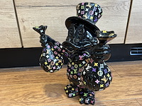 Dagobert duck beeld, lior24, zwart - afbeelding 2 van  4