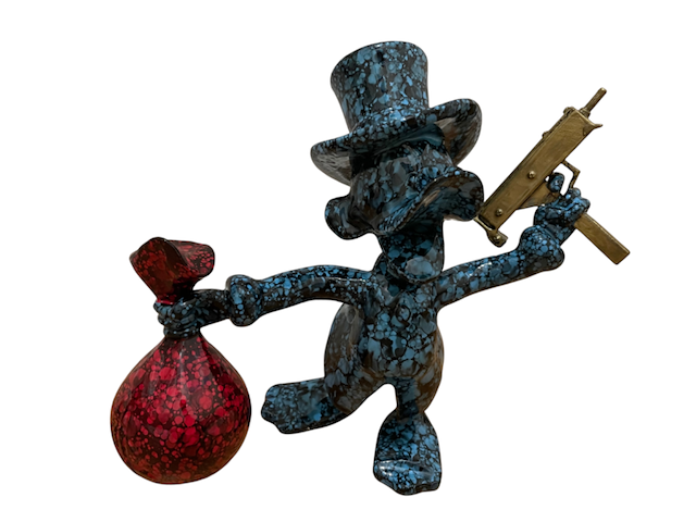 Dagobert duck beeld uzi - afbeelding 1 van  8