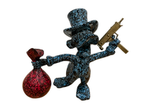 Dagobert duck beeld uzi