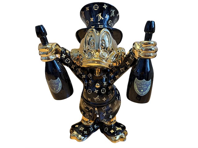 Dagobert duck dom pérignon lior24, zwart - afbeelding 1 van  8