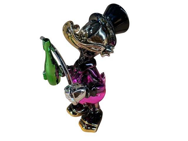 Dagobert duck, lior24, zwart / goud / paars en groen - afbeelding 1 van  5