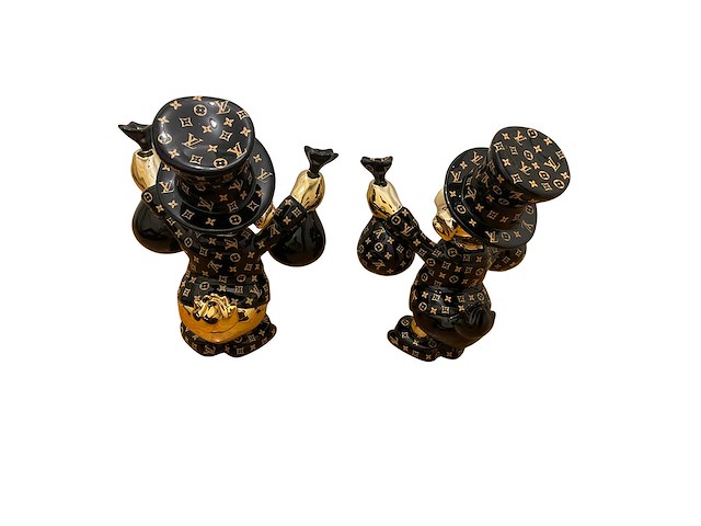 Dagobert duck louis vuitton sculptuur (2x) - afbeelding 3 van  4