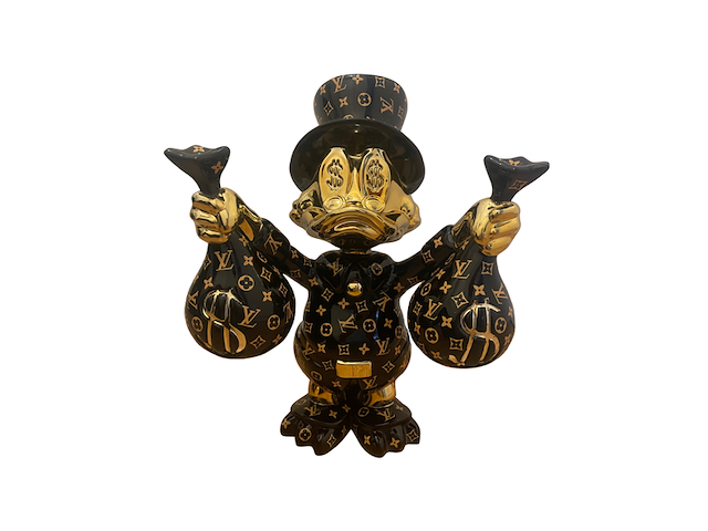 Dagobert duck pop art beeld, lior24 - afbeelding 1 van  6