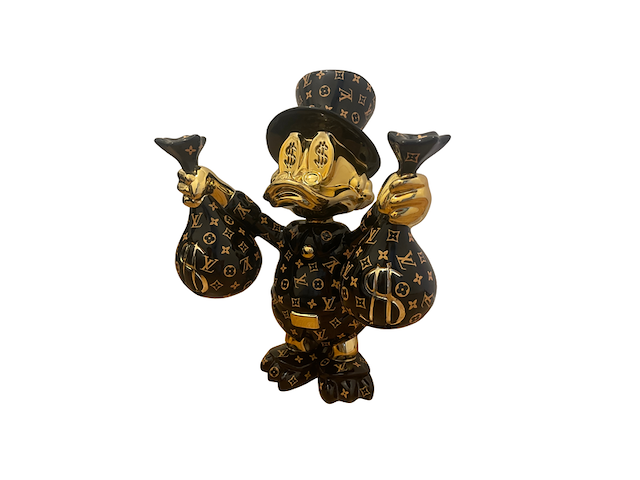 Dagobert duck pop art beeld, lior24 - afbeelding 2 van  6