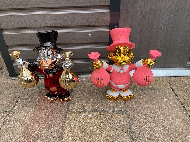 Dagobert duck sculptuur (2x) - afbeelding 5 van  12