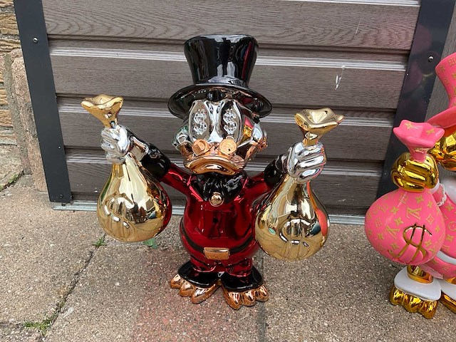 Dagobert duck sculptuur (2x) - afbeelding 7 van  12