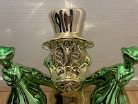 Dagobert duck sculptuur lior24, goud, groen - afbeelding 4 van  9