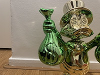 Dagobert duck sculptuur lior24, goud, groen - afbeelding 5 van  9