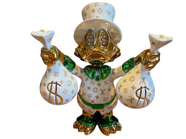 Dagobert duck sculptuur lior24 - afbeelding 1 van  6