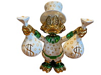 Dagobert duck sculptuur lior24 - afbeelding 1 van  6