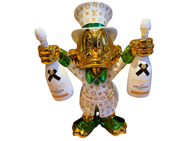 Dagobert duck sculptuur lior24 - afbeelding 1 van  4