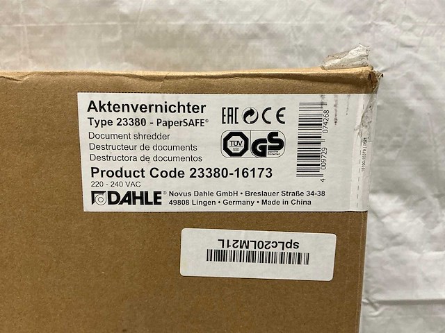 Dahle 380 papierversnipperaar - afbeelding 2 van  2