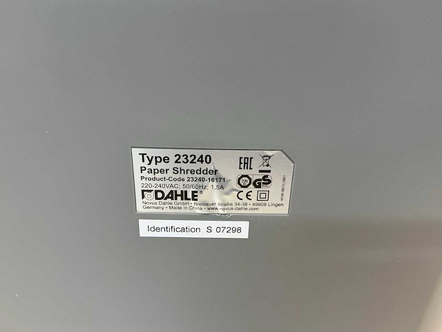Dahle papersafe 23240 papiervernietiger - afbeelding 6 van  7