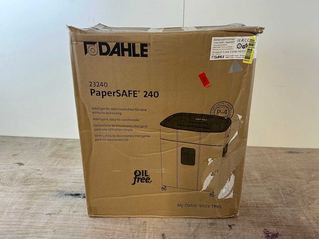 Dahle papersafe 240 papier shredder - afbeelding 2 van  7
