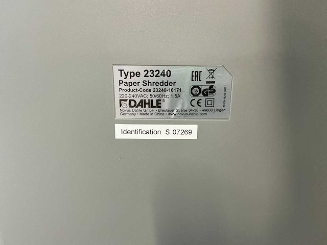 Dahle papersafe 240 papierversnipperaar - afbeelding 7 van  8