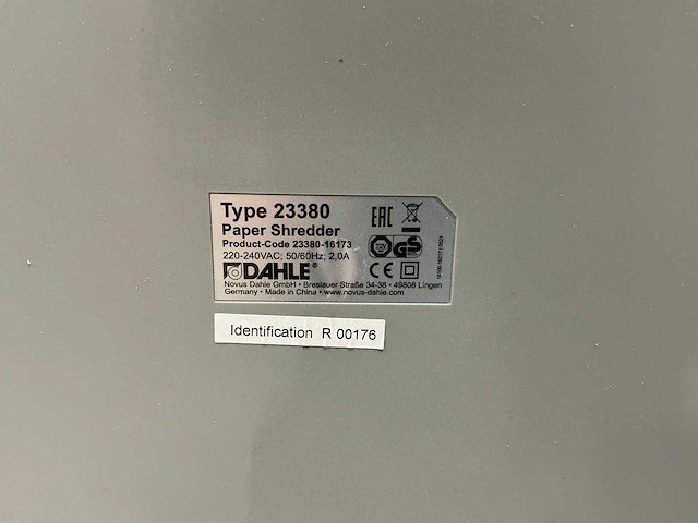 Dahle papersafe 380 papier shredder - afbeelding 7 van  7