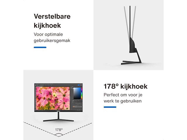 Dahua b200s 27” 1920x1080 monitor (4x) - afbeelding 2 van  5